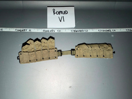 1/6 Scale Modern Era Desert Tan MOLLE Magazine Pouch Set - Romeo VI