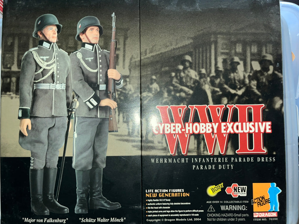 1/6 Scale WWII German Wehrmacht Infantry Parade Dress - Cyber Hobby - NIB Dragon - Major von Falkenburg and Walter Mönch