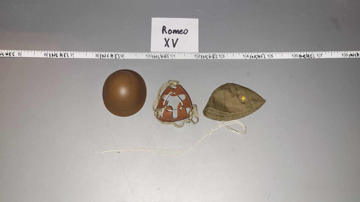 1/6 Scale WWII Japanese Helmet - Metal - and Cover - IQO