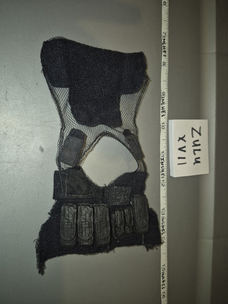 1/6 Scale Modern Era Black Tactical Chest Rig - Zulu XVII