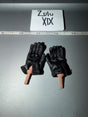 1/6 Scale Modern Era Black Tactical Gloved Hands