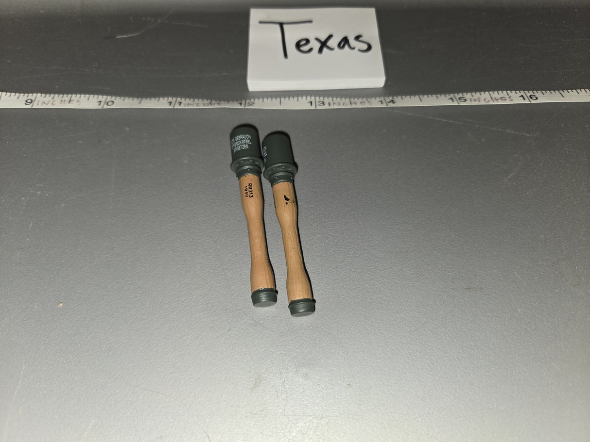 1/6 Scale WWII German Stick Grenade Lot - Texas