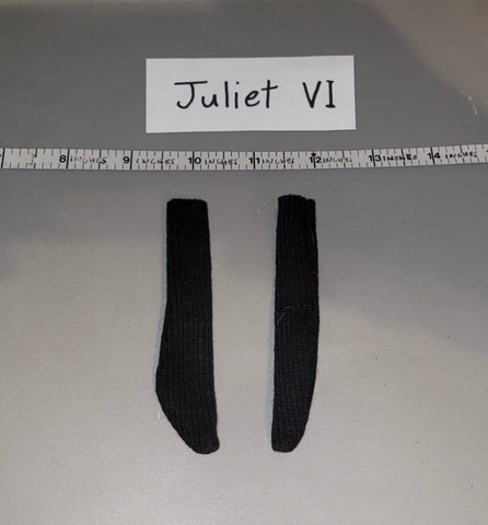 1:6 Scale Modern Era Black Socks