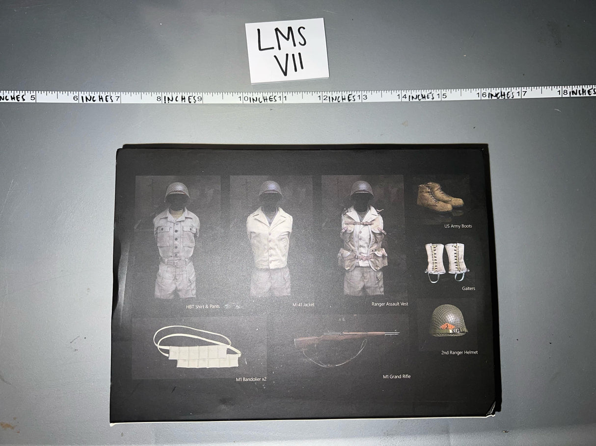 1/6 Scale WWII US RANGER ACCESSORY SET 2ND RANGER BATTALION - FRANCE 1944 - FacePool Uniform Set NIB