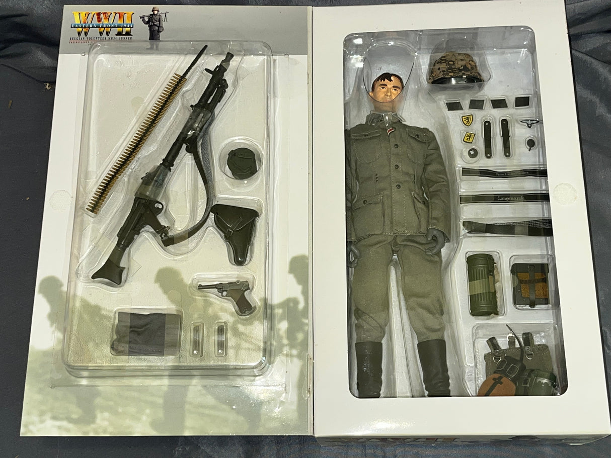 1/6 Scale WWII GERMAN Belgian Volunteer Machine Gunner Klaas Verhaegan - NIB Dragon