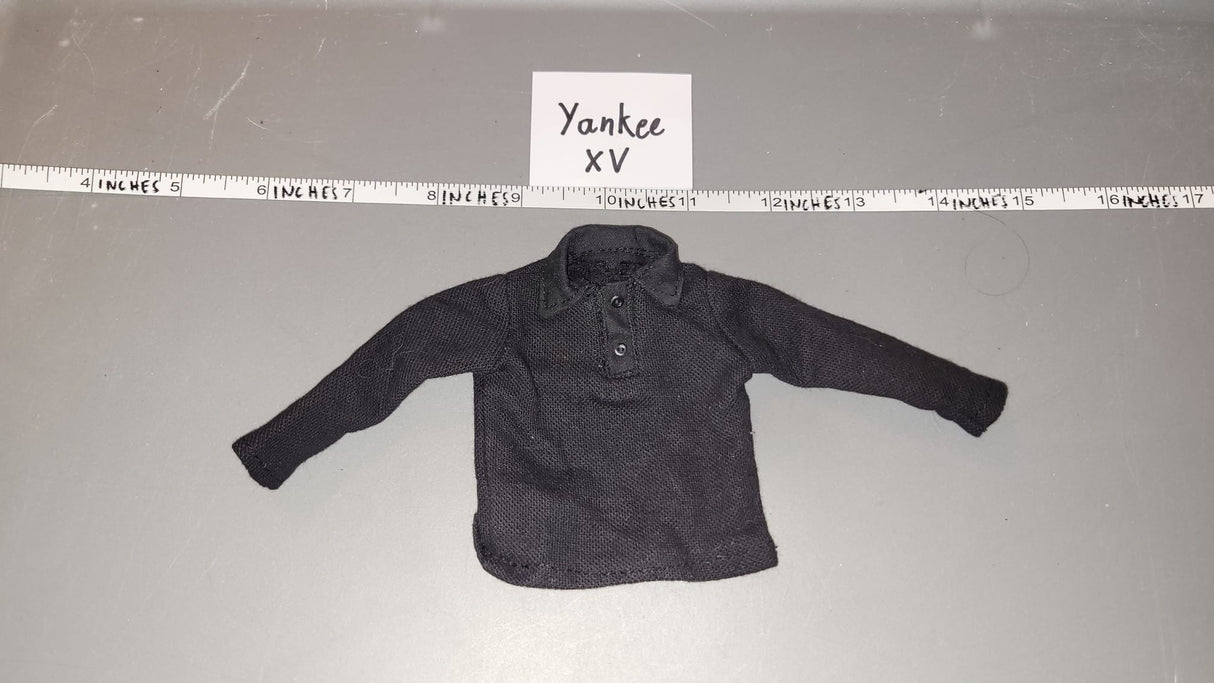 1:6 Scale Modern Era Black Polo Shirt