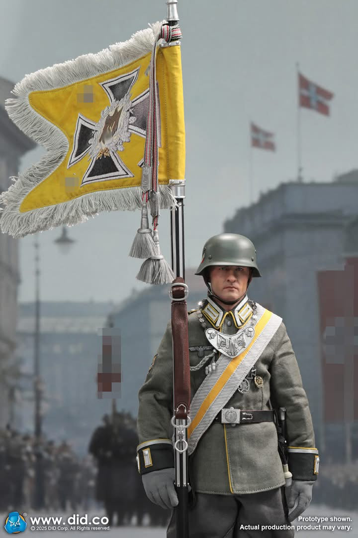 1/6 Scale WWII German Cavalry Standard Bearer Dress Uniform Figure - NIB DID D80193