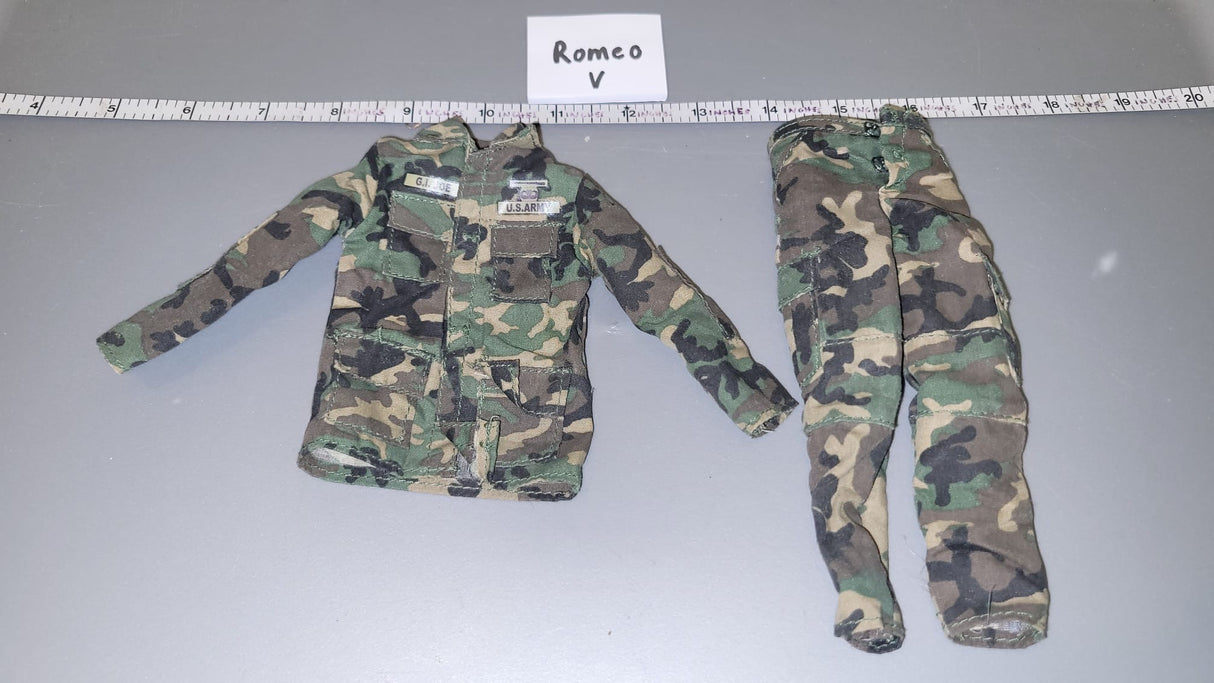 1/6 Scale GI Joe Modern Era Woodland BDU Uniform