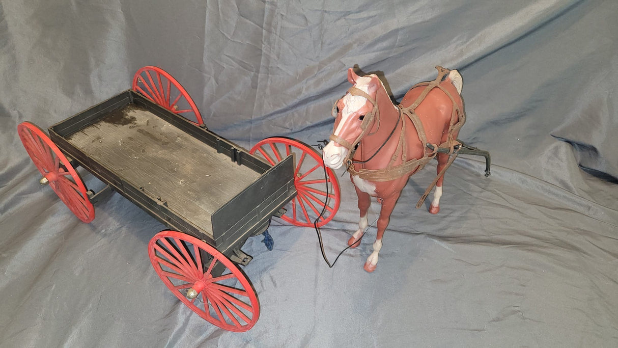 1/6 Scale Western Era Johnny West Wagon and Horse - Broken