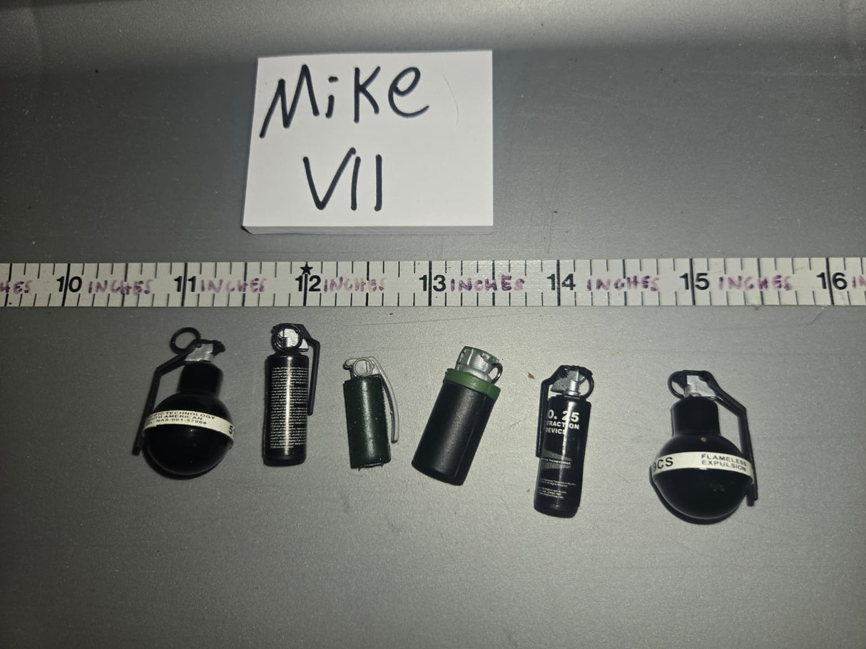 1/6 Scale Modern Police Flash Bang Lot -