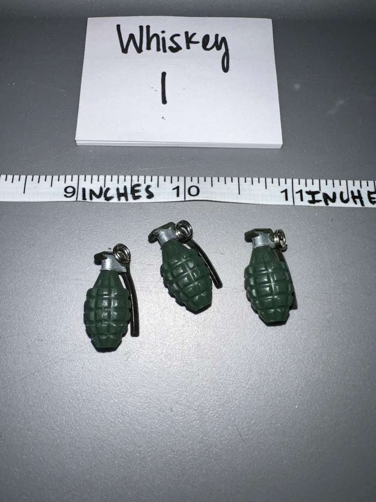 1/6 Scale WWII US Grenade Lot - Metal