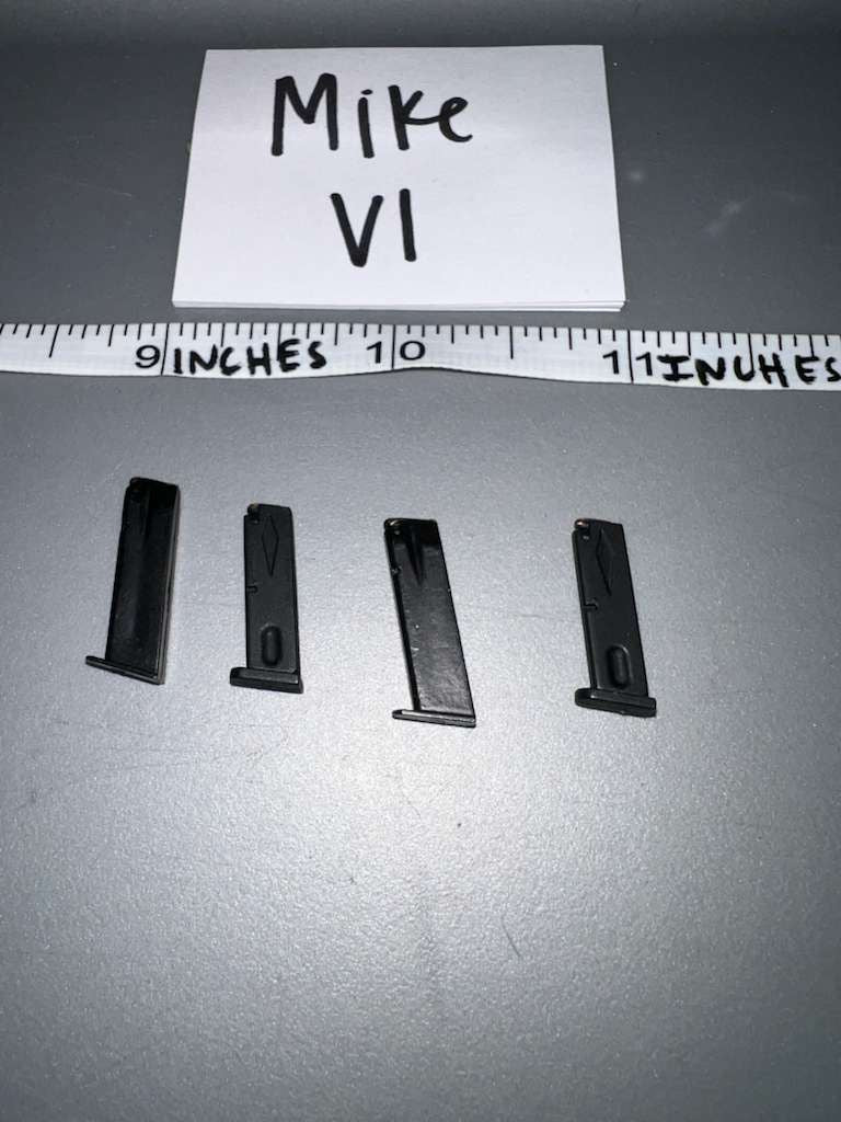 1/6 Scale Modern Pistol Magazine Lot -