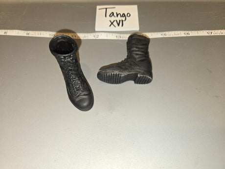 1/6 Scale Modern Era Black Combat Boots - Tango XVI