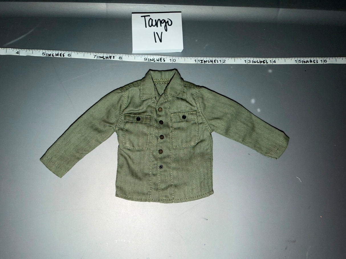 1/6 Scale WWII US Army OD Green Field Shirt - Tango IV