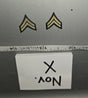 1/6 Scale WWII US Army Corporal Rank Chevron Insignia Pair - X Nov.