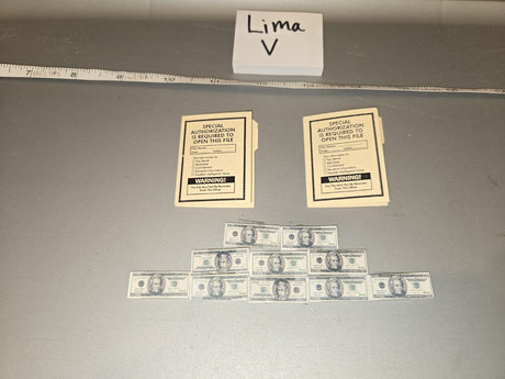 1/6 Scale Modern Era Secret Documents and Twenty Dollar Bills - Lima V