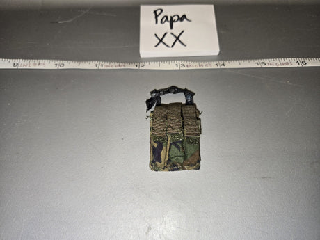 1/6 Scale Modern Era Woodland MOLLE Double Magazine Pouch - Papa XX