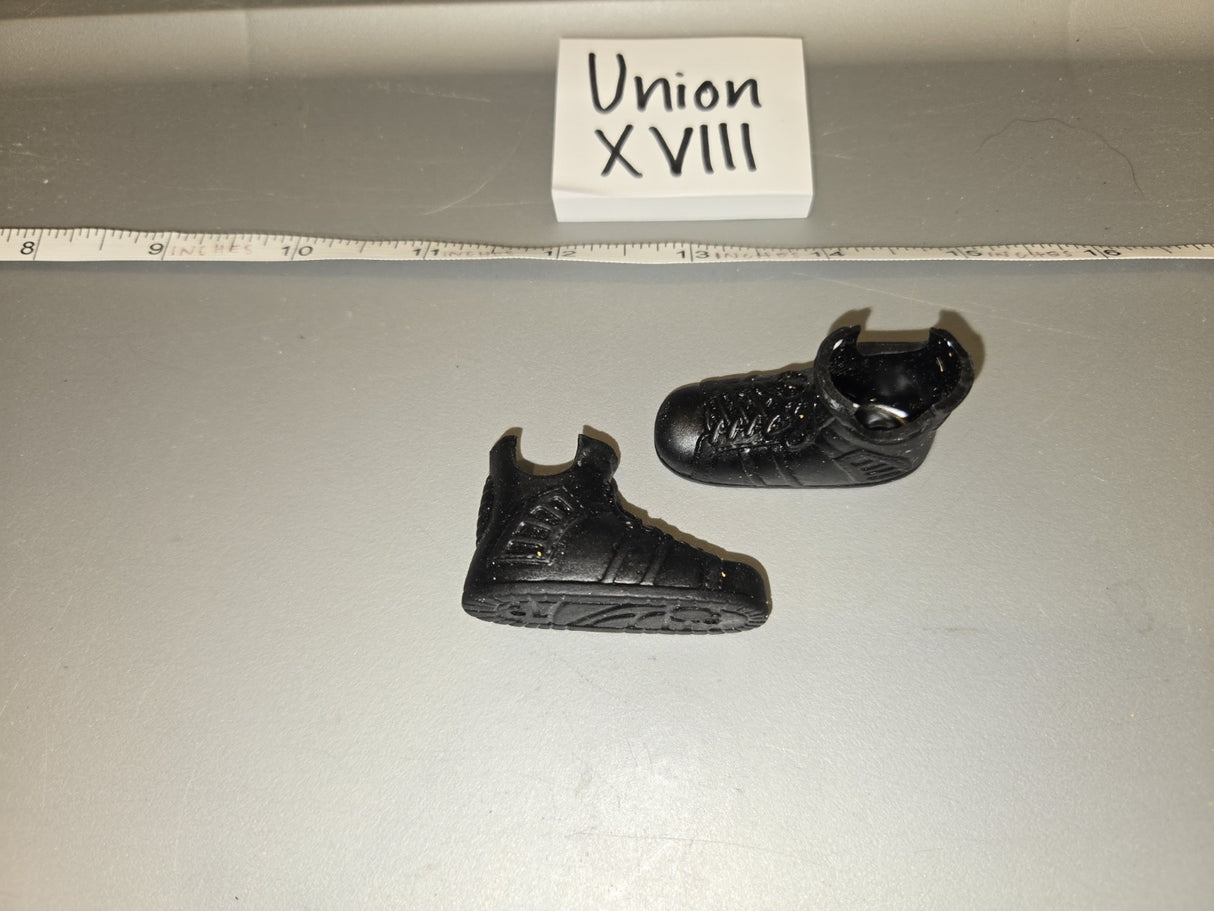 1/6 Scale Modern Era Black High Top Sneakers Pair - Union XVIII