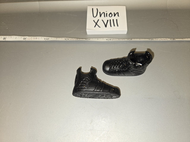 1/6 Scale Modern Era Black High Top Sneakers Pair - Union XVIII
