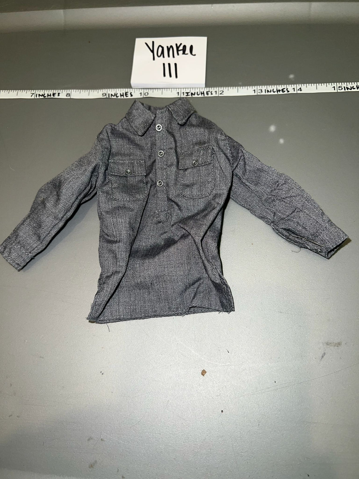 1/6 Scale WWII German Grey Work Shirt