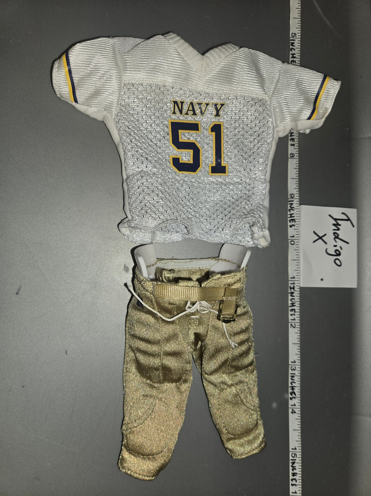 1/6 Scale Modern Era Civilian Football Athletic Jersey and Pants