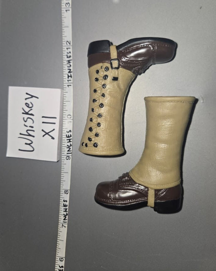 1/6 Scale WWII US Boondocker Boots and Legging