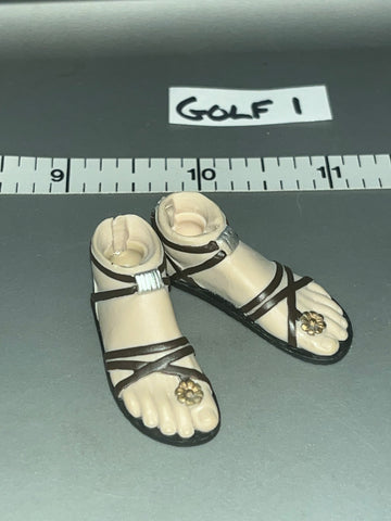 1/6 Scale Ancient Female Sandals Feet
