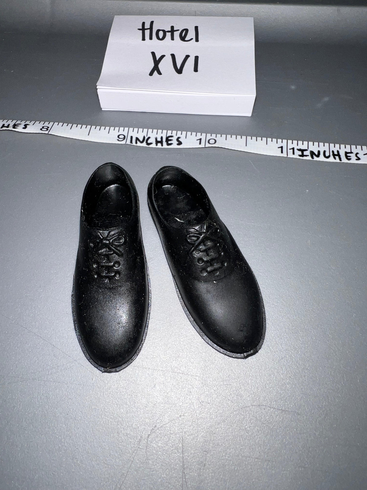1/6 Scale Modern Black Dress Shoes