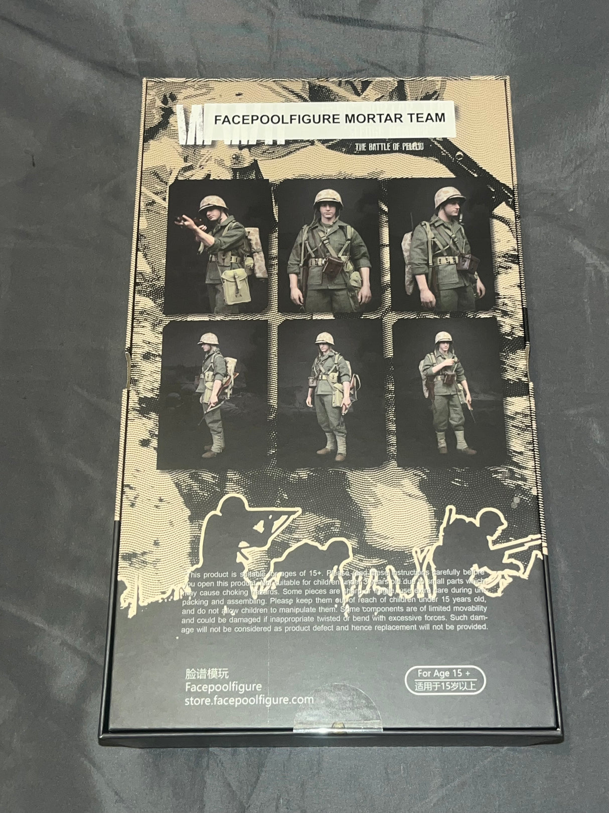 1/6 Scale WWII US Marine Mortarman Sledge - NIB Facepool