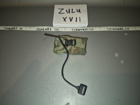1/6 Scale Modern Era Multicam Radio Pouch with Antenna - Zulu XVII