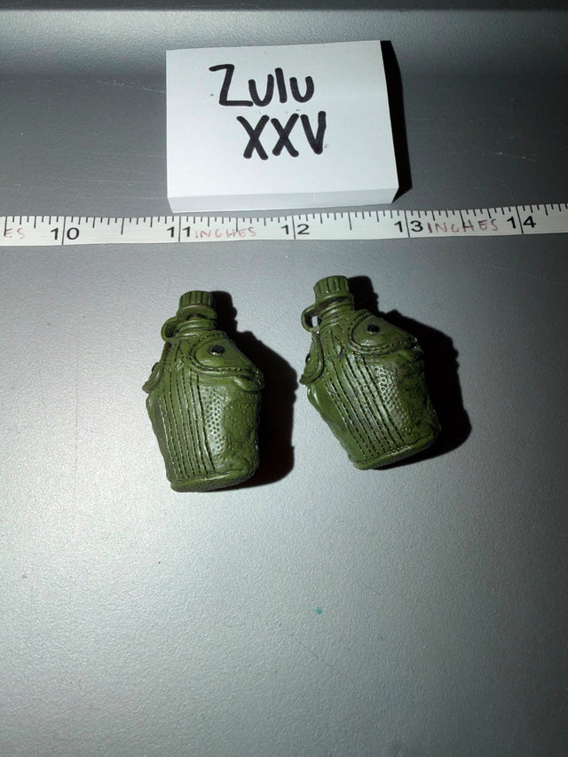 1/6 Scale Vietnam Era US Army Canteen with Cover Lot