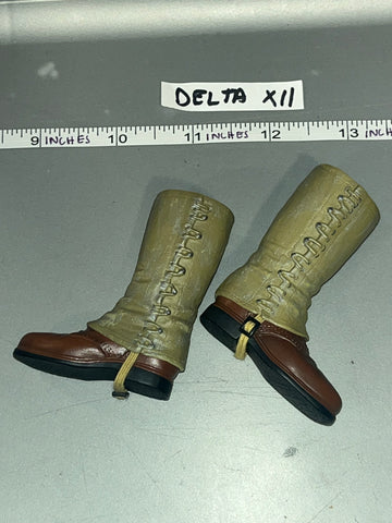 1/6 Scale WWII US Boondocker Boots and Leggings