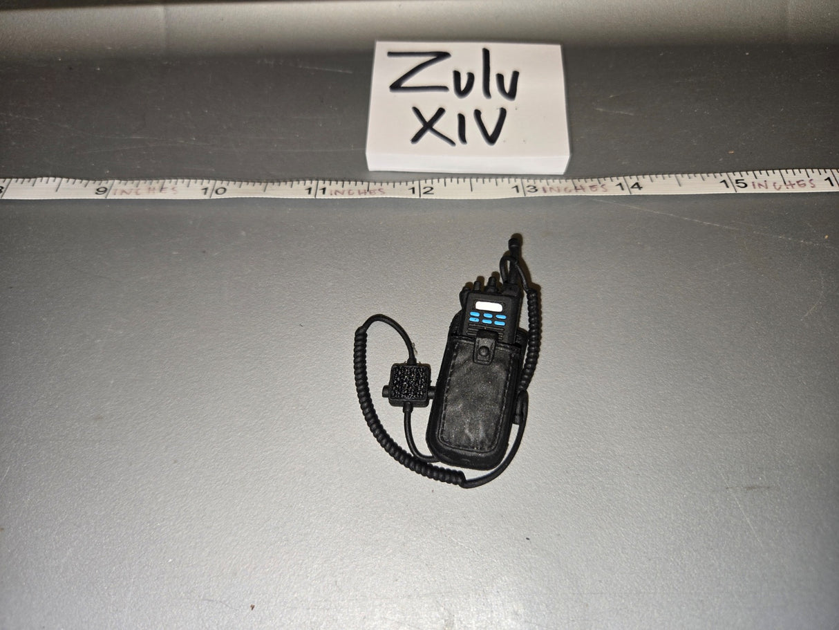 1/6 Scale Modern Era Police Radio with Shoulder Mic - Zulu XIV