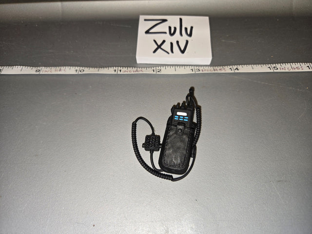 1/6 Scale Modern Era Police Radio with Shoulder Mic - Zulu XIV