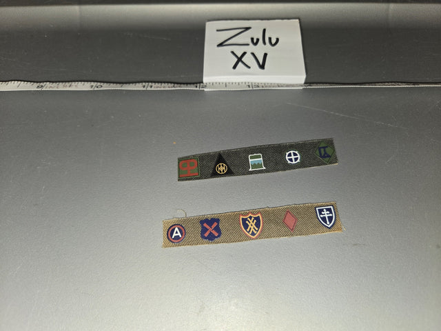 1/6 Scale WWII US Army Shoulder Patches