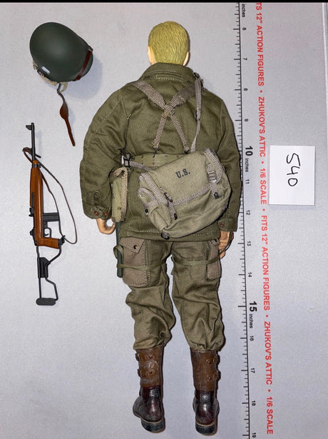 1/6 Scale WWII US Paratrooper Dressed Figure with Rifle and Helmet - Dragon