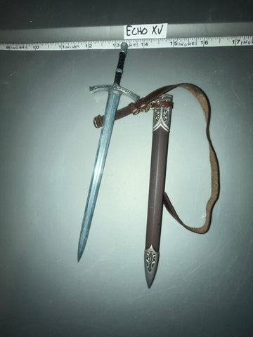 1/6 Scale Medieval Metal Sword and Sheath  - Medieval