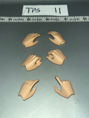 1/6 Scale Modern Era Female Hand Set - Flagset