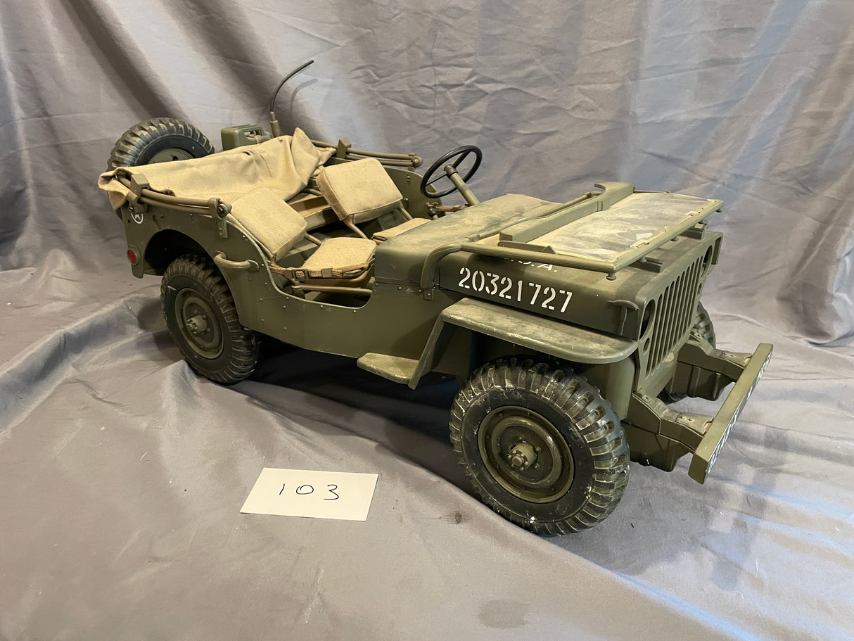 1/6 Scale WWII US Jeep - Ultimate Soldier - Weathered