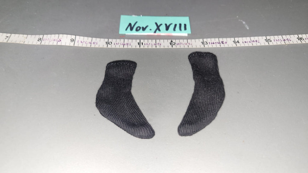 1:6 Scale Modern Era Black Socks