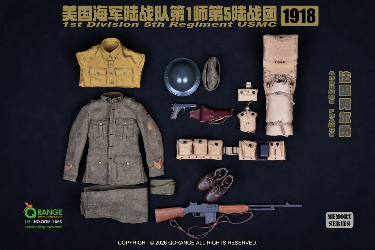 1/6 Scale World War One 5th Marine Regiment, 1st Division, U.S. Marine Corps in Argonne 1918 France QOM-1066 - QORange *Preorder*