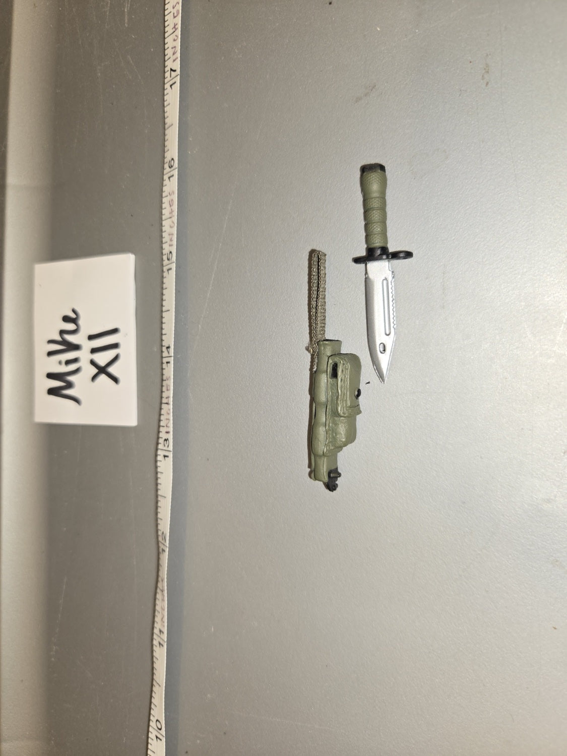 1/6 Scale Modern Era US M9 Bayonet with Scabbard - MiKe XII