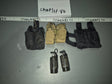 1/6 Scale Modern Era Military MOLLE Grenade Pouches and Simulator Hand Grenade Set