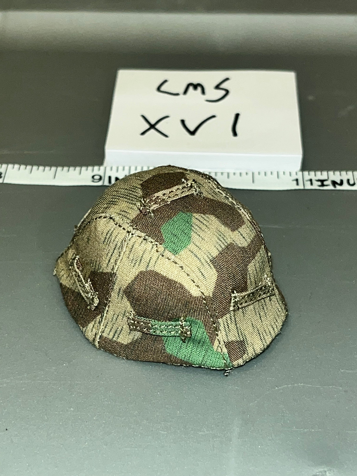 1/6 Scale WWII German Metal Helmet with Splinter Cover - UJINDOU Kharkov Panzergrenadier