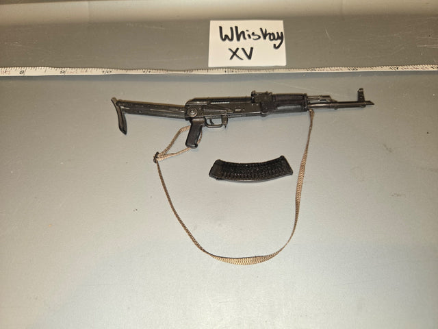 1/6 Scale Modern Era AK-47 Rifle with Sling and Magazine - Whiskey XV