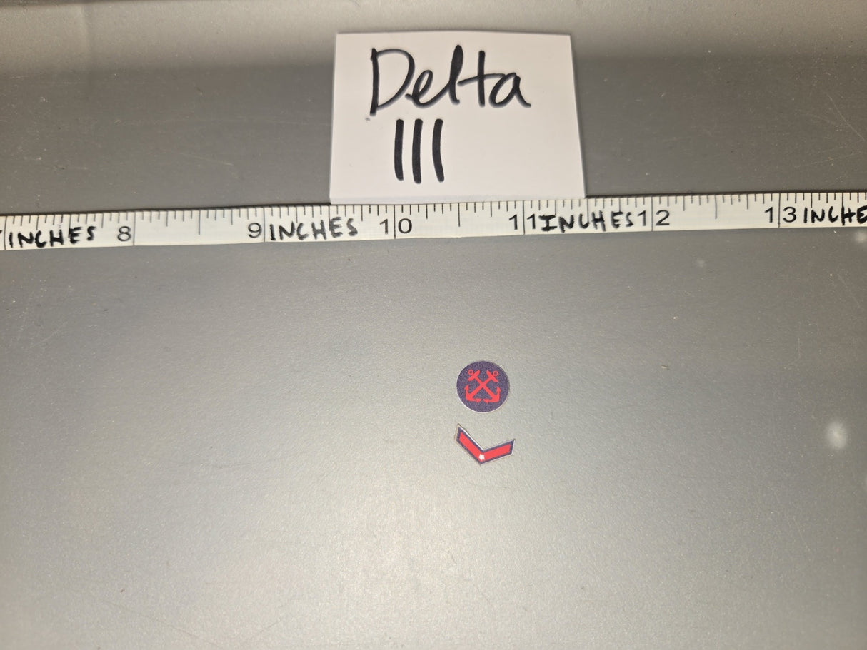 1/6 Scale WWII US Navy Petty Officer Rate Insignia - Delta III
