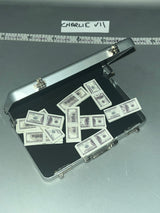 1/6 Scale Modern Era Suitcase - Metal - With Money