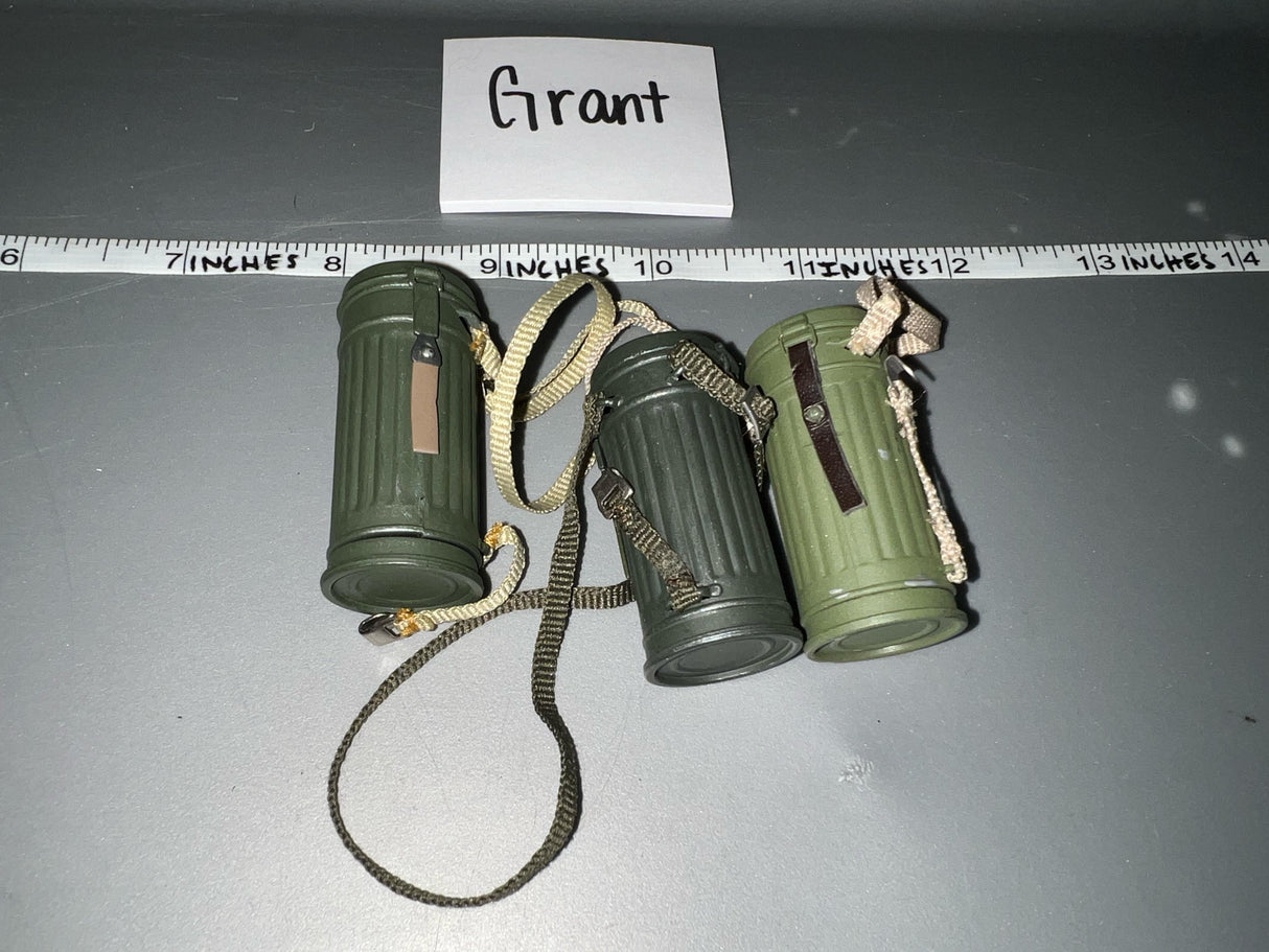 1:6 WWII German Gas Mask Canister Lot