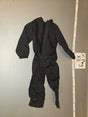 1/6 Scale Modern Era Black Coveralls Jumpsuit - X-Ray XII