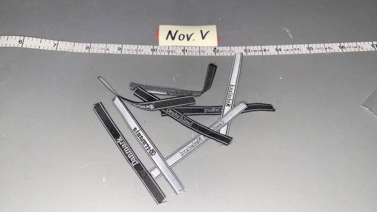 1/6 Scale WWII German Cuff Title Lot